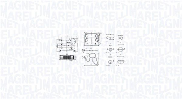 MAGNETI MARELLI 350300001300 Oil Cooler, engine oil