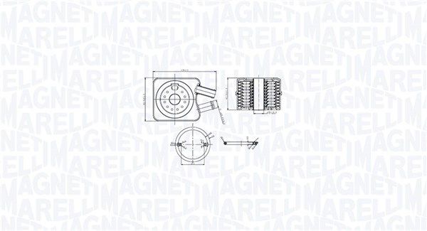 MAGNETI MARELLI 350300003200 Oil Cooler, engine oil