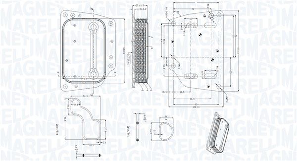MAGNETI MARELLI 350300005400 Oil Cooler, engine oil