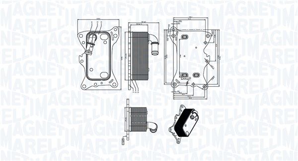 MAGNETI MARELLI 350300006300 Oil Cooler, engine oil