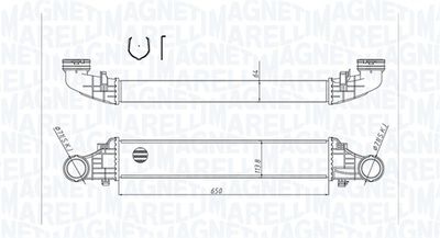 Charge Air Cooler MAGNETI MARELLI 351319204180