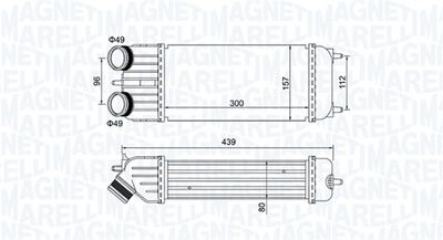 Charge Air Cooler MAGNETI MARELLI 351319204250