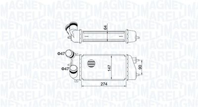 Charge Air Cooler MAGNETI MARELLI 351319205240