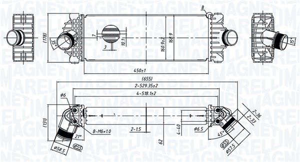 MAGNETI MARELLI 351319206230 Charge Air Cooler