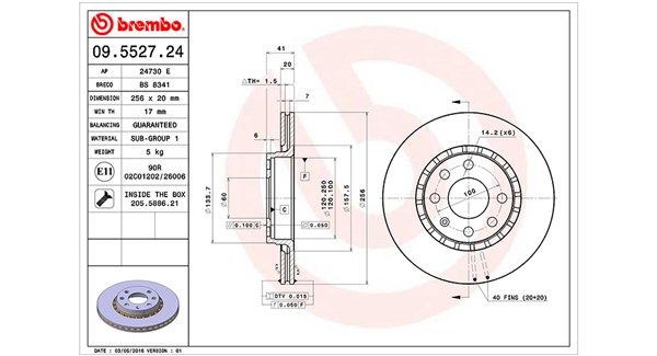 MAGNETI MARELLI 360406008100 Brake Disc