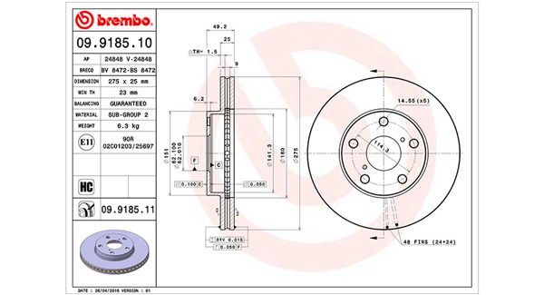 MAGNETI MARELLI 360406009100 Brake Disc