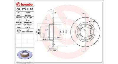 Brake Disc MAGNETI MARELLI 360406017500