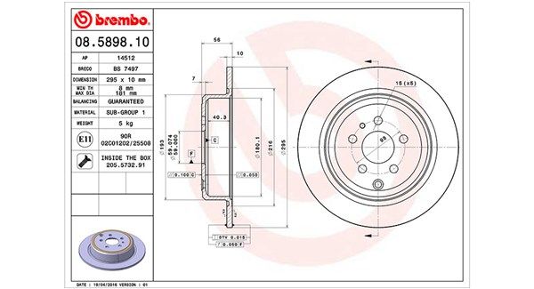 MAGNETI MARELLI 360406022400 Brake Disc