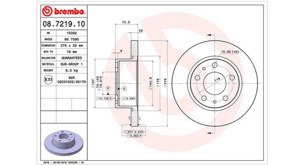 MAGNETI MARELLI 360406023200 Brake Disc