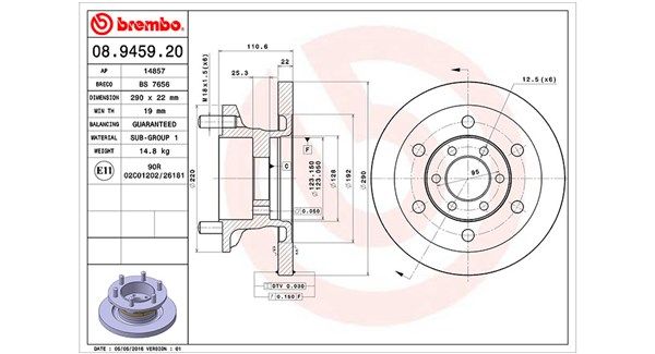 MAGNETI MARELLI 360406024000 Brake Disc