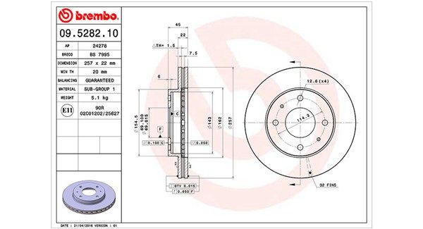 MAGNETI MARELLI 360406026600 Brake Disc