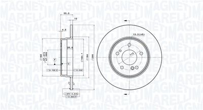 Brake Disc MAGNETI MARELLI 360406032001