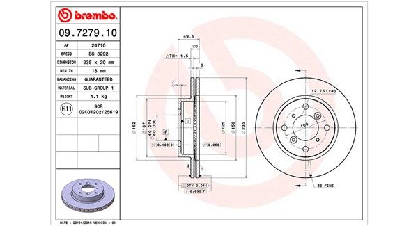 MAGNETI MARELLI 360406054000 Brake Disc