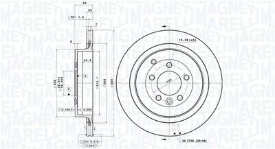 Brake Disc MAGNETI MARELLI 360406055001