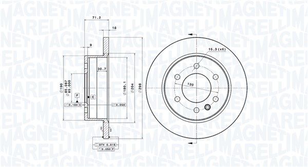 MAGNETI MARELLI 360406056401 Brake Disc