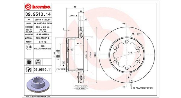 MAGNETI MARELLI 360406057200 Brake Disc