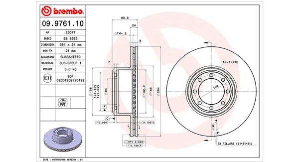 MAGNETI MARELLI 360406058200 Brake Disc