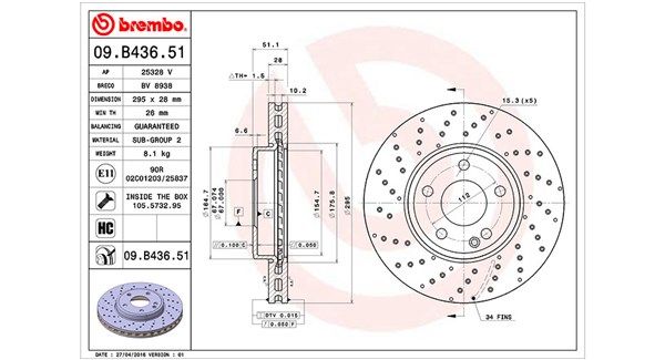 MAGNETI MARELLI 360406109501 Brake Disc
