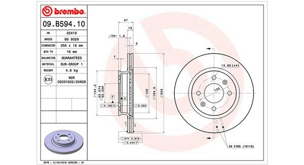 MAGNETI MARELLI 360406114000 Brake Disc