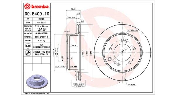 MAGNETI MARELLI 360406120600 Brake Disc