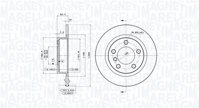 Brake Disc MAGNETI MARELLI 360406121401