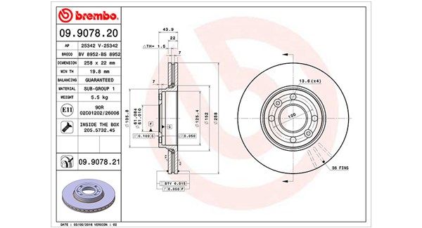 MAGNETI MARELLI 360406121800 Brake Disc