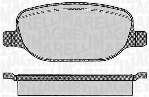 MAGNETI MARELLI 363916060114 Brake Pad Set, disc brake