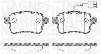 Brake Pad Set, disc brake MAGNETI MARELLI 363916060129