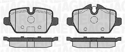 Brake Pad Set, disc brake MAGNETI MARELLI 363916060148