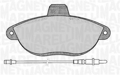 Brake Pad Set, disc brake MAGNETI MARELLI 363916060192
