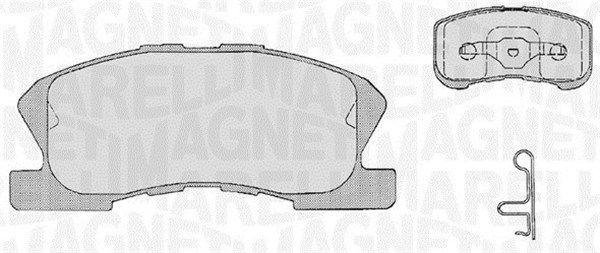 MAGNETI MARELLI 363916060209 Brake Pad Set, disc brake