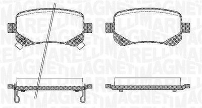 Brake Pad Set, disc brake MAGNETI MARELLI 363916060210