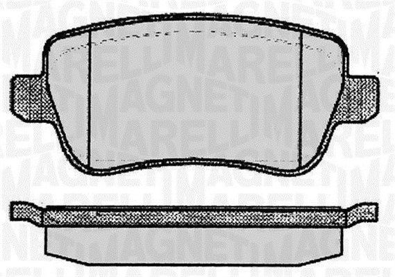MAGNETI MARELLI 363916060225 Brake Pad Set, disc brake
