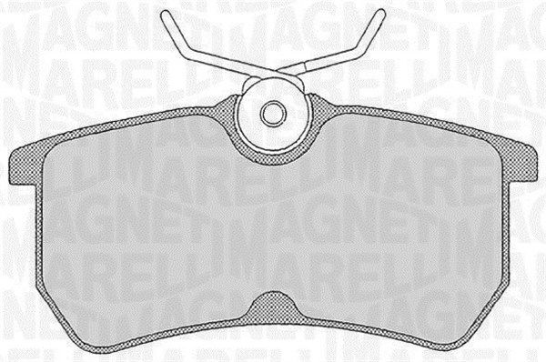 MAGNETI MARELLI 363916060253 Brake Pad Set, disc brake