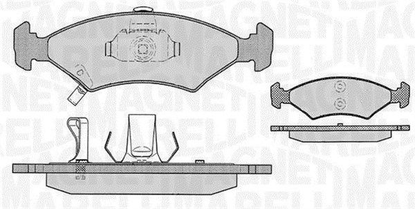 MAGNETI MARELLI 363916060287 Brake Pad Set, disc brake