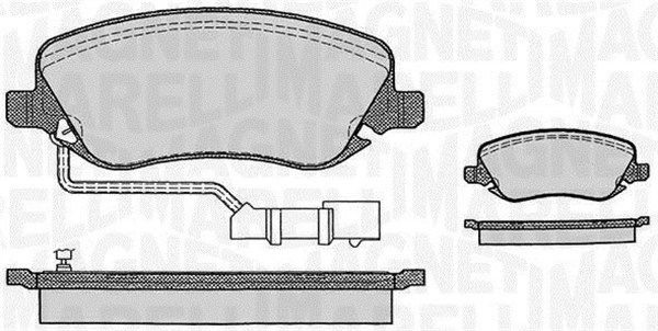 MAGNETI MARELLI 363916060289 Brake Pad Set, disc brake