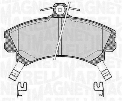 Brake Pad Set, disc brake MAGNETI MARELLI 363916060334