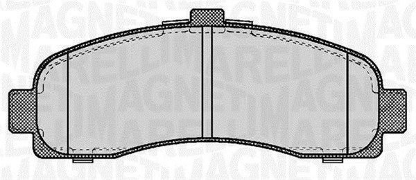 MAGNETI MARELLI 363916060346 Brake Pad Set, disc brake
