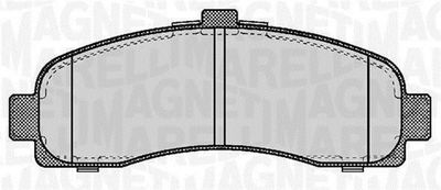 Brake Pad Set, disc brake MAGNETI MARELLI 363916060346