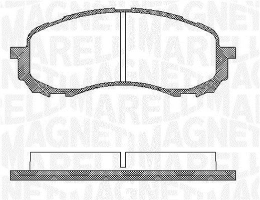 MAGNETI MARELLI 363916060400 Brake Pad Set, disc brake