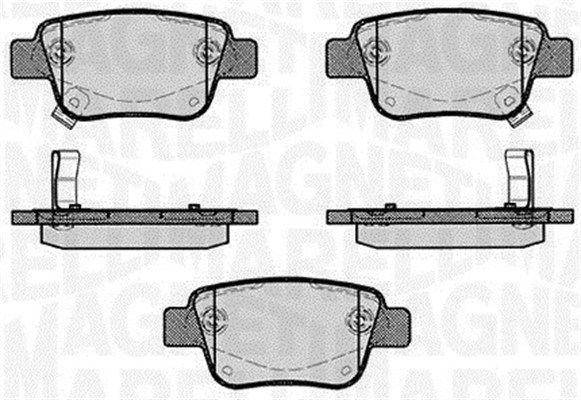 MAGNETI MARELLI 363916060403 Brake Pad Set, disc brake