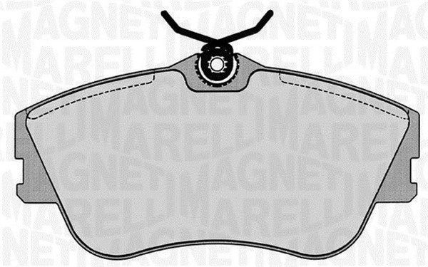MAGNETI MARELLI 363916060417 Brake Pad Set, disc brake