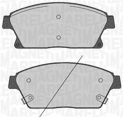 MAGNETI MARELLI 363916060424 Brake Pad Set, disc brake
