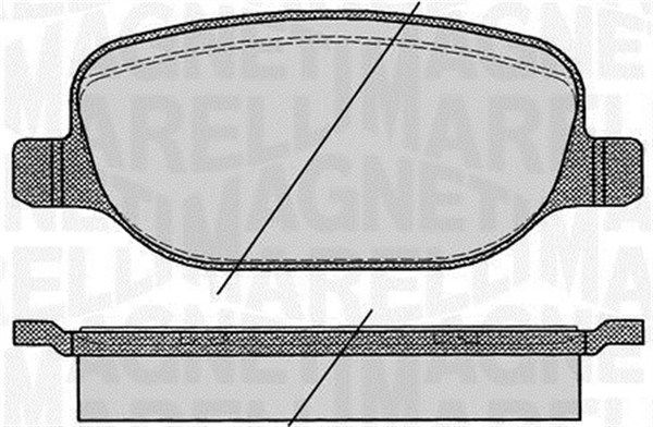 MAGNETI MARELLI 363916060425 Brake Pad Set, disc brake