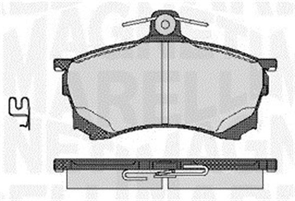 MAGNETI MARELLI 363916060520 Brake Pad Set, disc brake