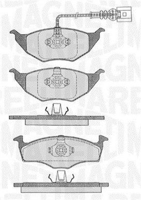 MAGNETI MARELLI 363916060535 Brake Pad Set, disc brake