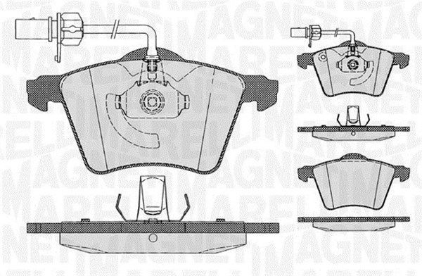 MAGNETI MARELLI 363916060539 Brake Pad Set, disc brake