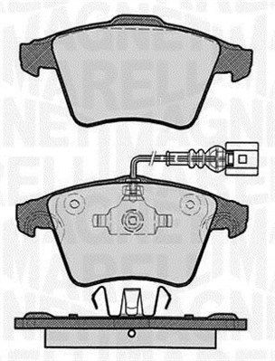 MAGNETI MARELLI 363916060625 Brake Pad Set, disc brake