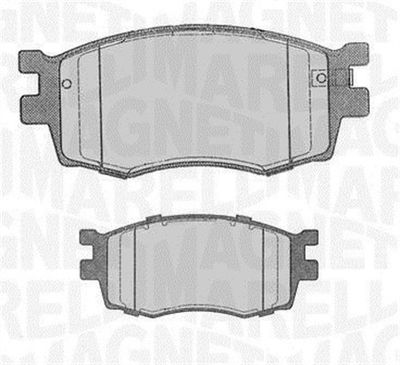 Brake Pad Set, disc brake MAGNETI MARELLI 363916060698