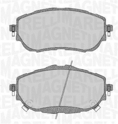 Brake Pad Set, disc brake MAGNETI MARELLI 363916060708